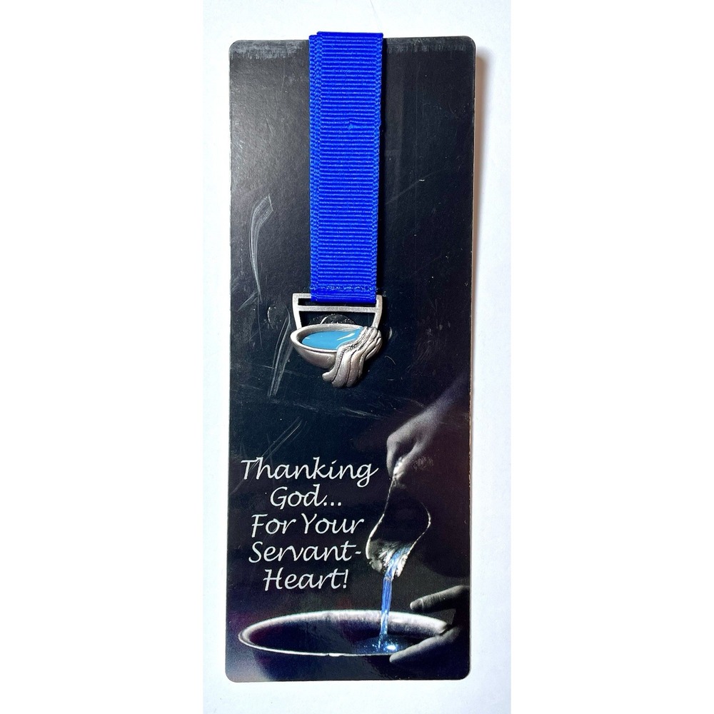 Ribbon Bookmark Religion Christian Bible CTA 2004 Thanking God For Servant Heart